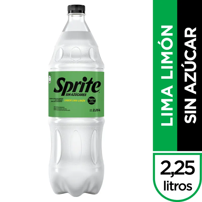 FUNDA SPRITE 2.25 Litros sin azucar 