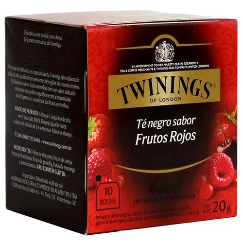TWININGS Four Red Fruits cajita10 sobres