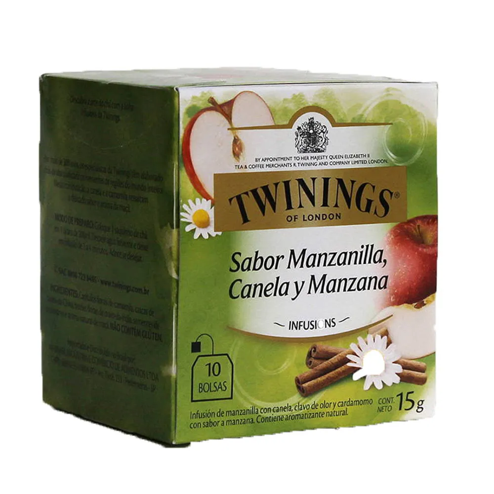 TWININGS Manzana, Canela y Manzanilla cajita10 sobres